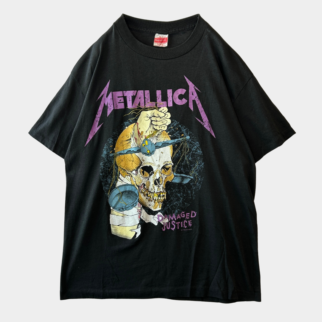 80's Metallica メタリカ Damaged Justice ツアーT バンドTシャツ