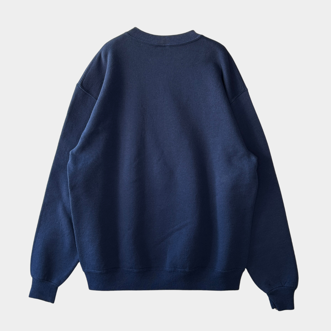 90's RUSSELL ATHLETICS ”ST. JOHN'S TITANS" カレッジ スウェット ネイビー (L)/B1578S-SO