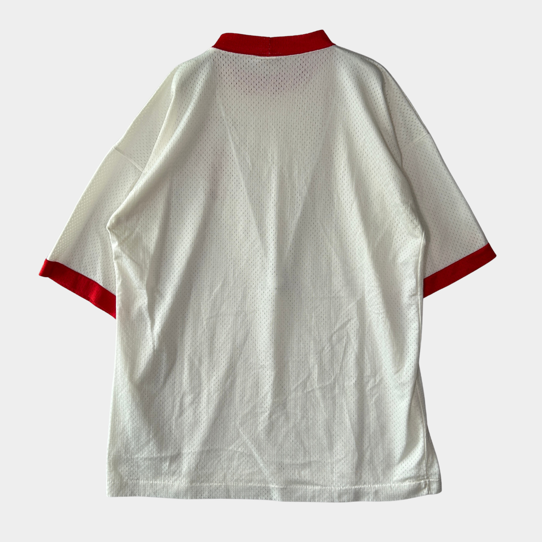 70's champion "HERITAGE STAFF" Tシャツ ホワイト (44)/A7560T-SO