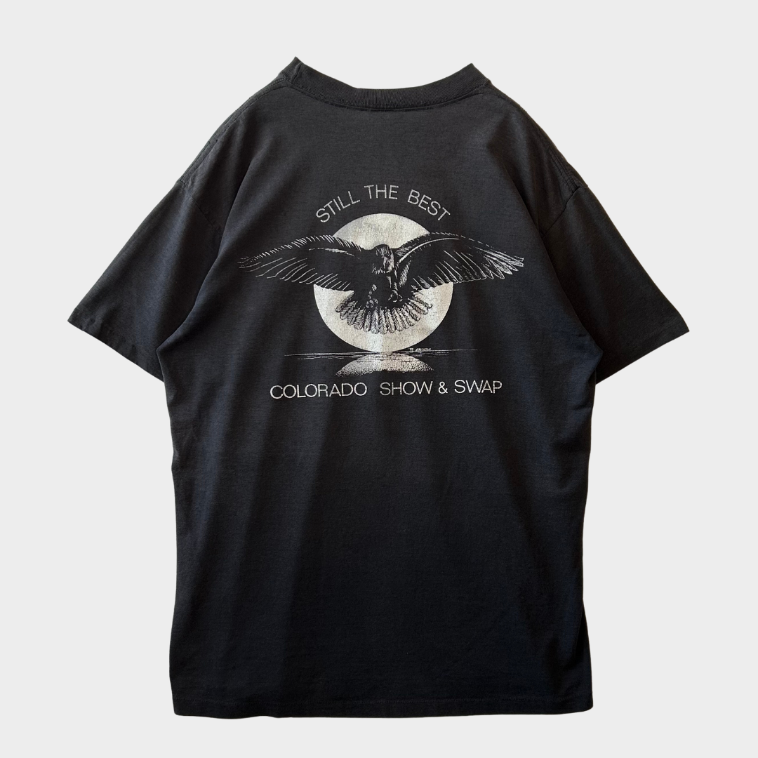 90's Harley-Davidson ジャガー 3D エンブレム Tシャツ 黒 (XL)/A6984T-SO