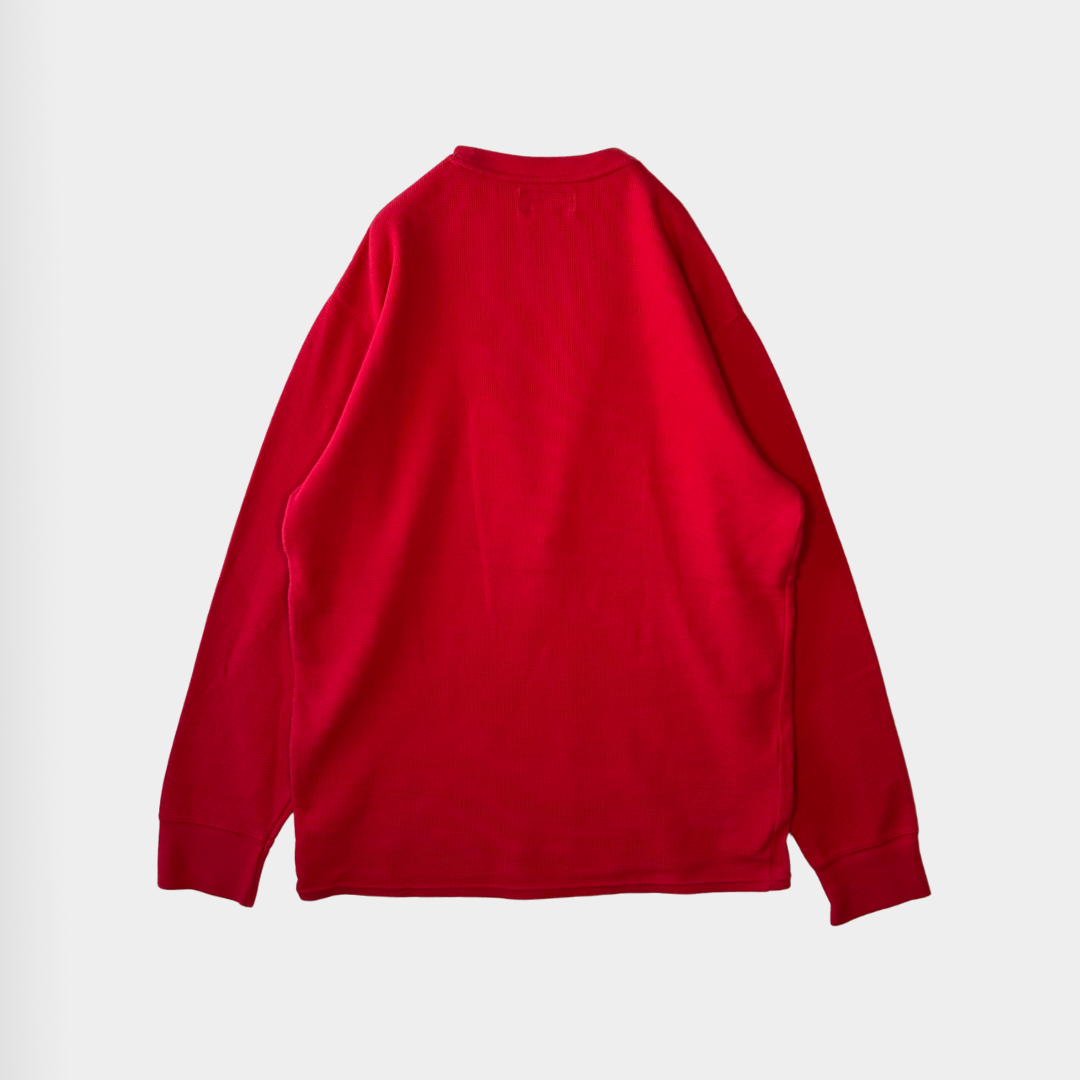 POLO RALPH LAUREN サーマルシャツ 赤 (L)/B1347T-SO