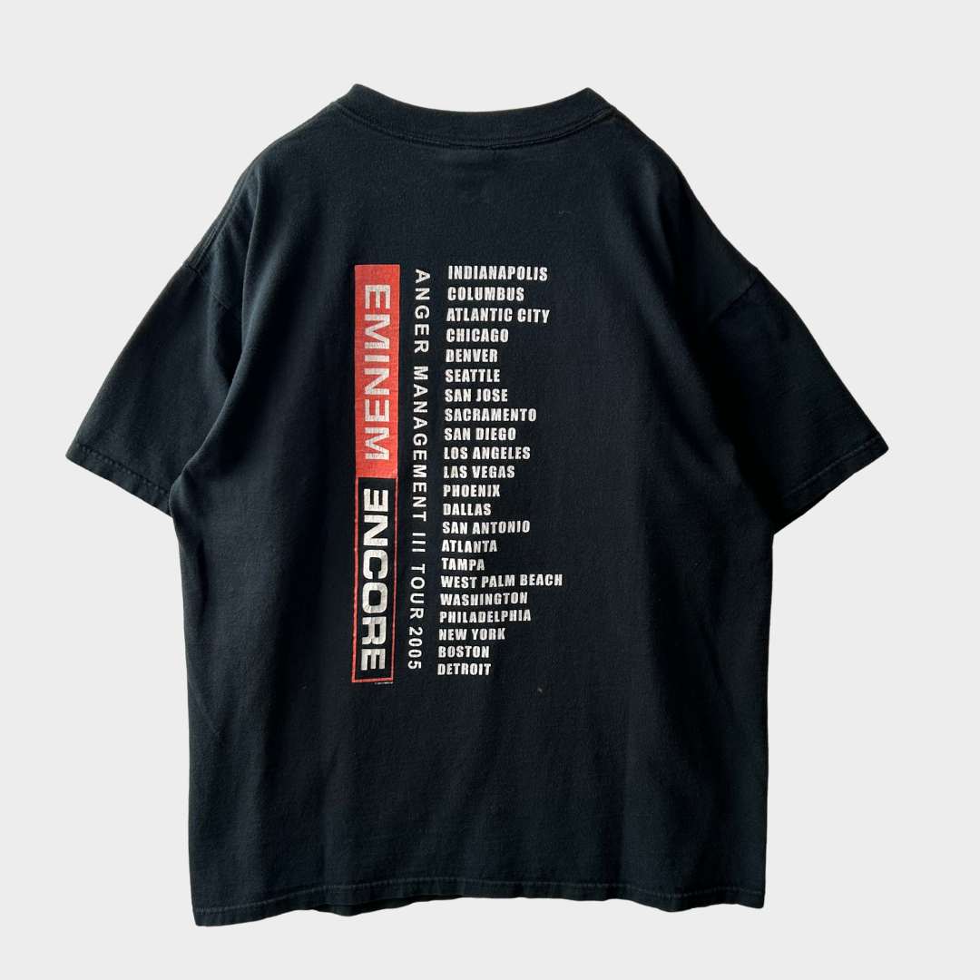 00's anvil EMINEM エミネム ラップTシャツ 黒 (L)/A6642T-SO