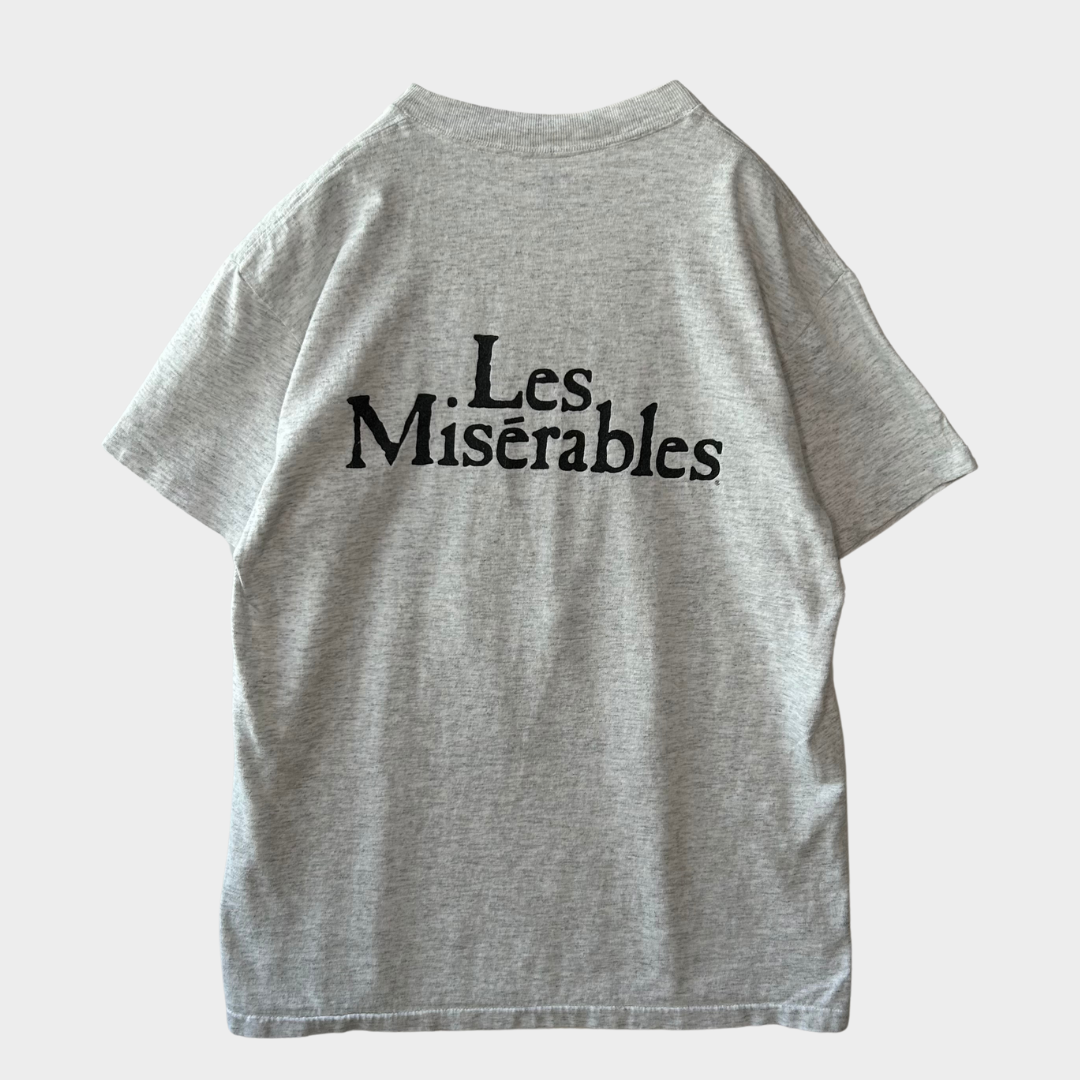80's DELTA Les Miserables レ・ミゼラブル コゼット ムービー Tシャツ 白 (M)/B2020T-SO