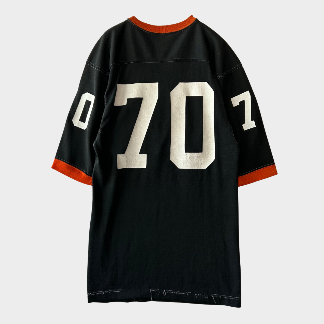 70's Russell Athletic 70 ナンバリングTシャツ 黒 (M)/A7209T-SO