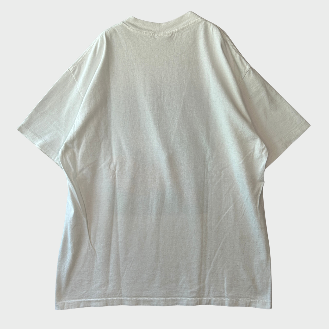 90's ACME CLOTHING WB ルーニーテューンズ ロード・ランナー キャラクターTシャツ 白 (XL)/B2148T-SO