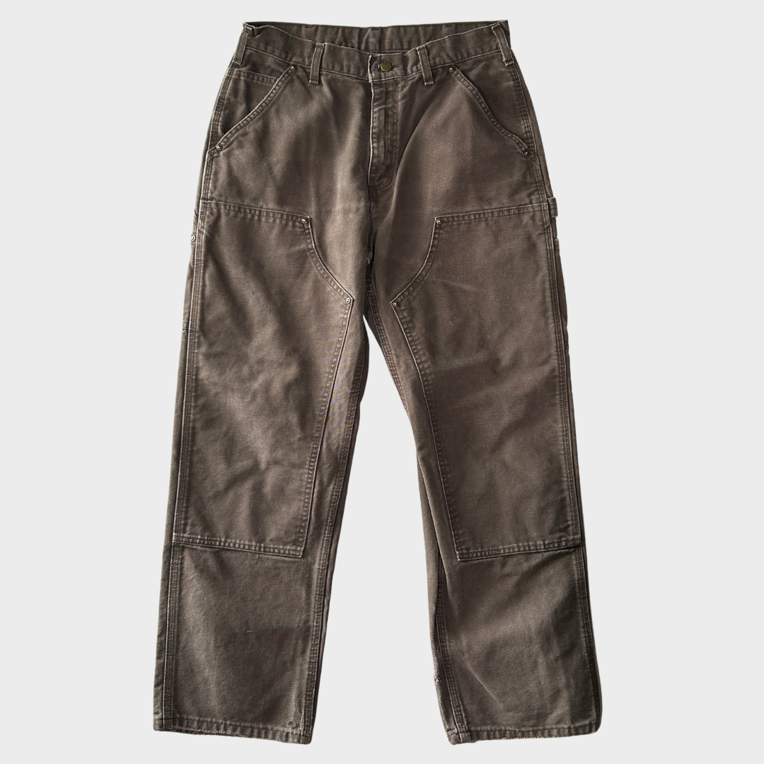 カーハート　ダブルニー　ブラウン　32×30 00's carhartt double pants カーハート ダブルニー パンツ