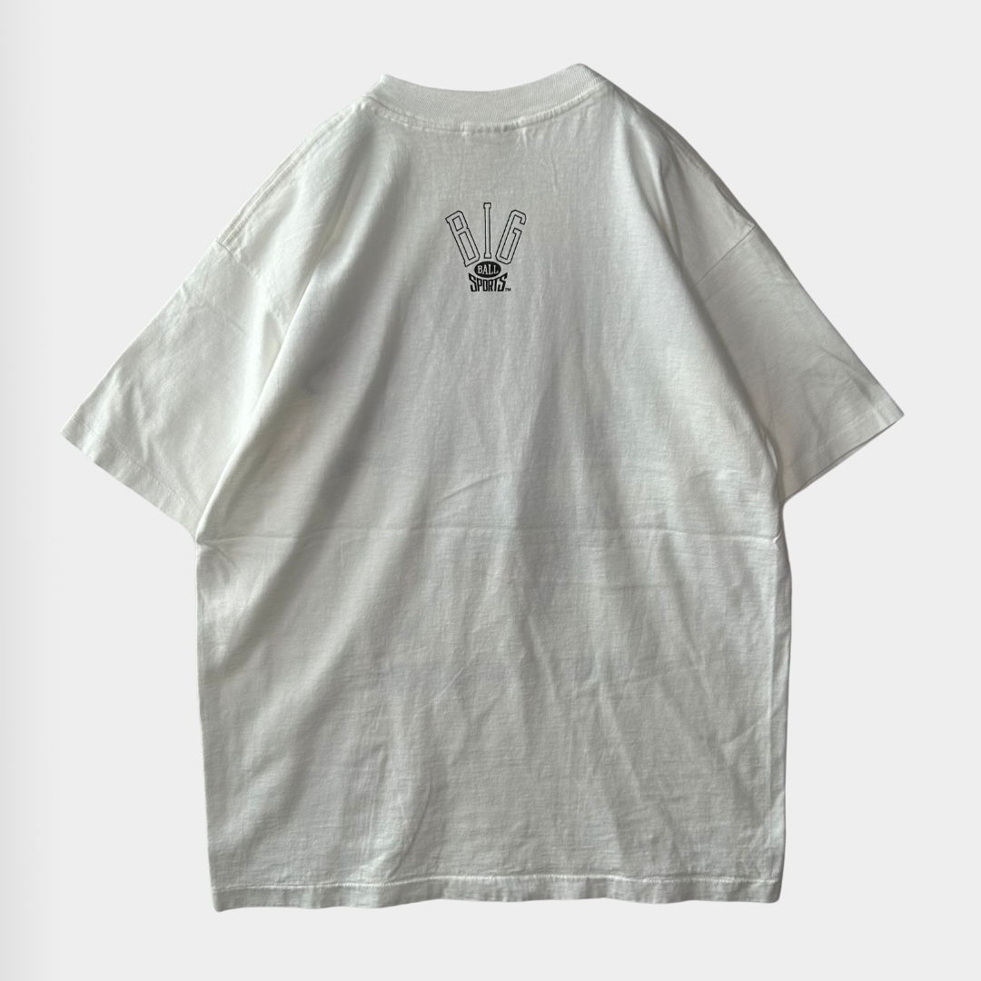 90’s BIG BALL SPORTS “Fishing Is Life” Tシャツ 白 (L)/A3694T-SO
