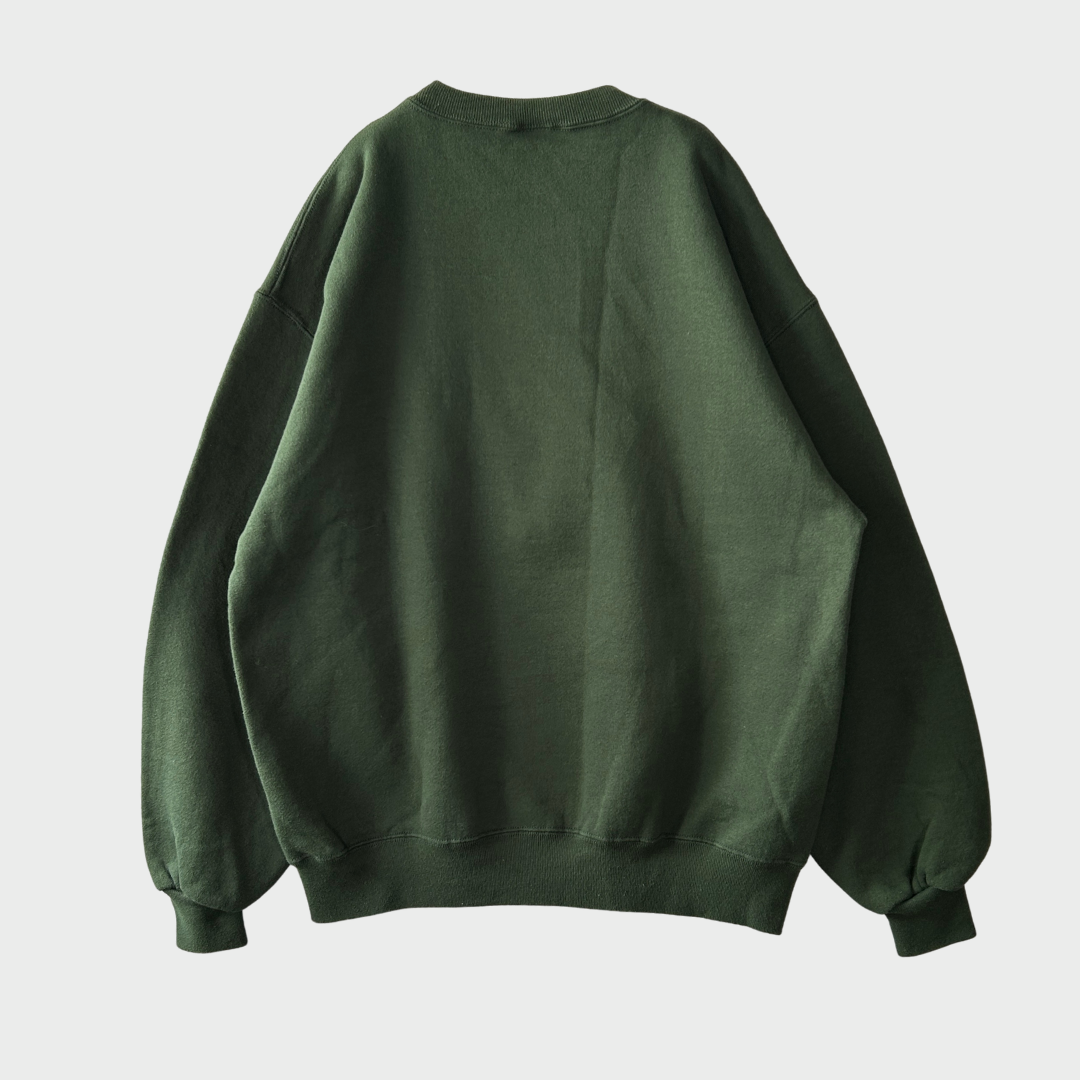 90's Russell Athletic ラッセル 無地スウェット 緑 (L)/B3019S-SO