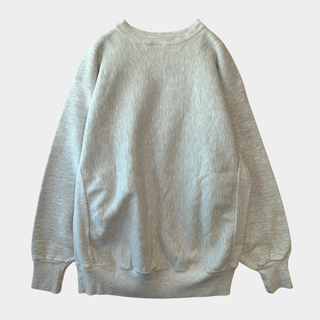 90's Crable Sportswear カレッジスウェット"IOWA HAWKEYES"リバースタイプ グレーB2421S-SO