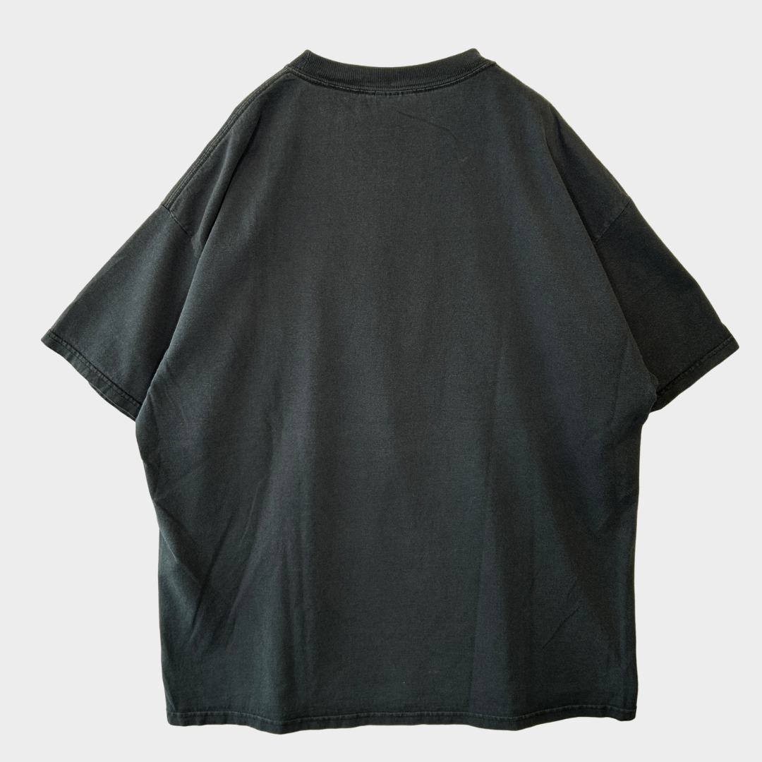 90's Hanes AMOEBA MUSIC HOLLY WOOD 企業 プリントTシャツ 黒 XL/B2747T-SO