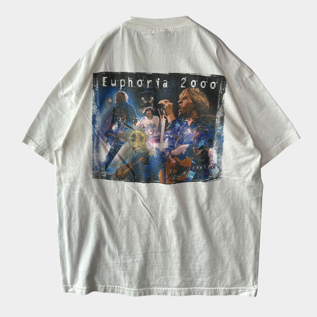 00's DEF LEPPARD デフレパード Euphoria 2000ツアーTシャツ Giant 白(XL)/A7064T-SO