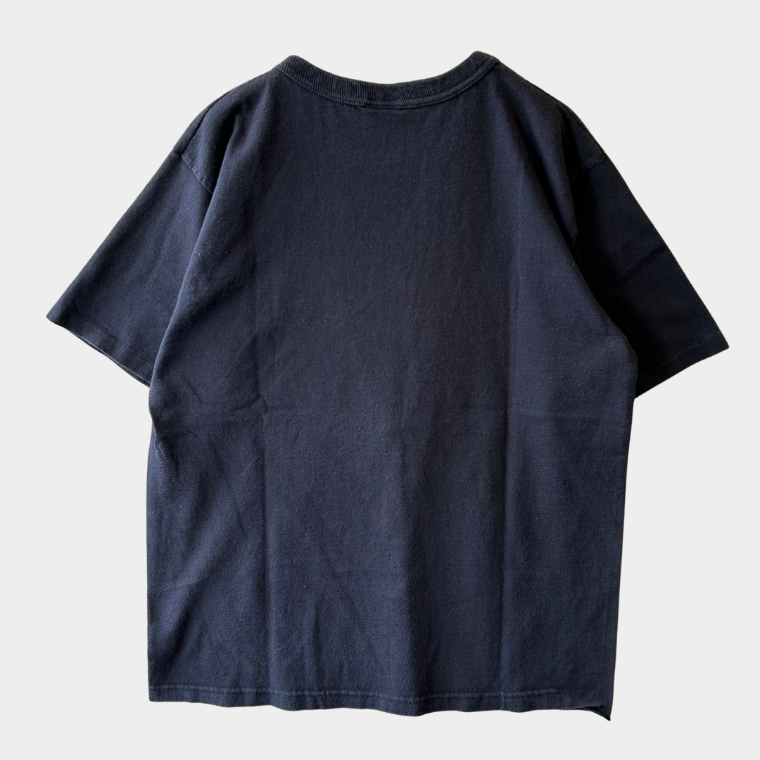 90's Champion BROWN カレッジTシャツ 紺 USA製 (M)/A6889T-SO