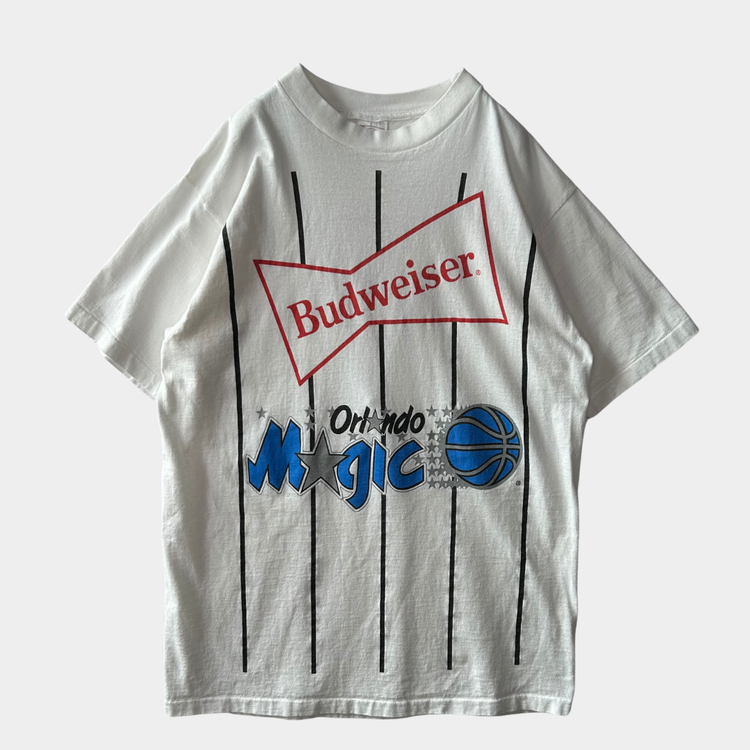 90's DELTA Orland Magic Budweiser Tシャツ NBA 白(XL)/B2078T-SO