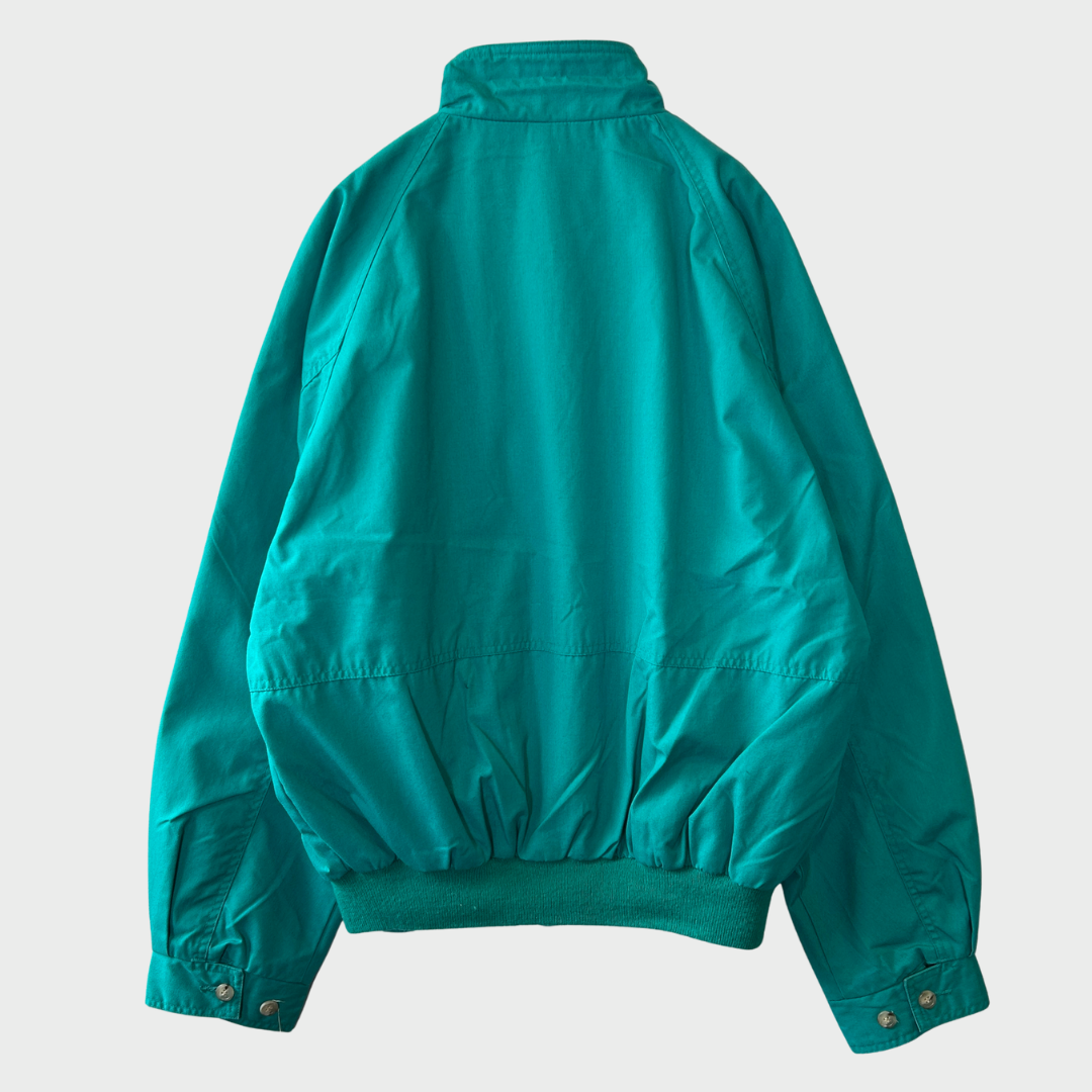 90's Eddie Bauer ハリントンジャケット ターコイズ スウィングトップ M /A4971J-SO