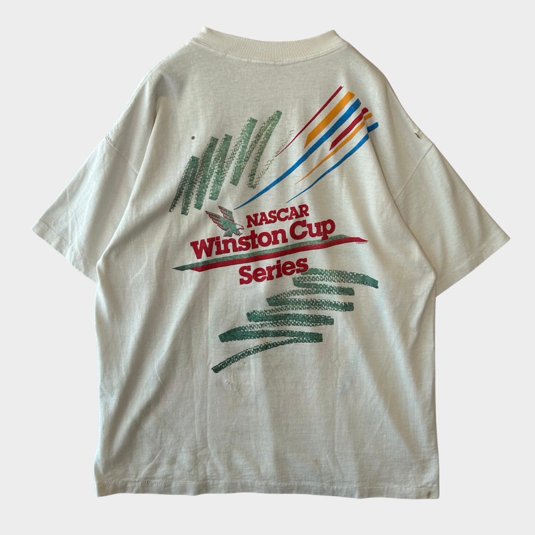 90's Winston Cup Series TALLADEGA 1992 レーシングイベントTシャツ 白 (サイズ不明)/B2710T-SO