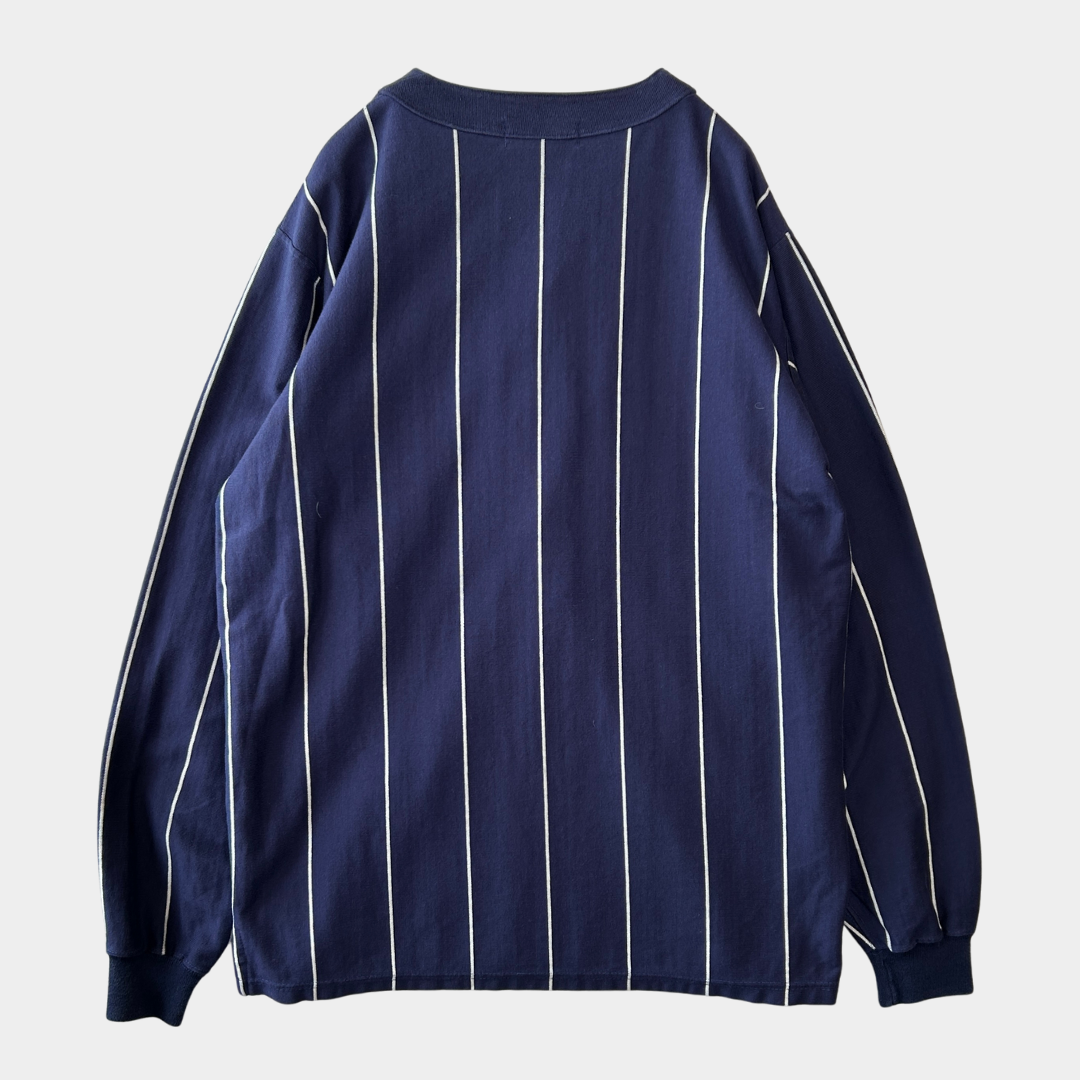 90's Polo Ralph Lauren ラルフ ヘンリーネックカットソー ロンT USA製(L)/A5677T-SO
