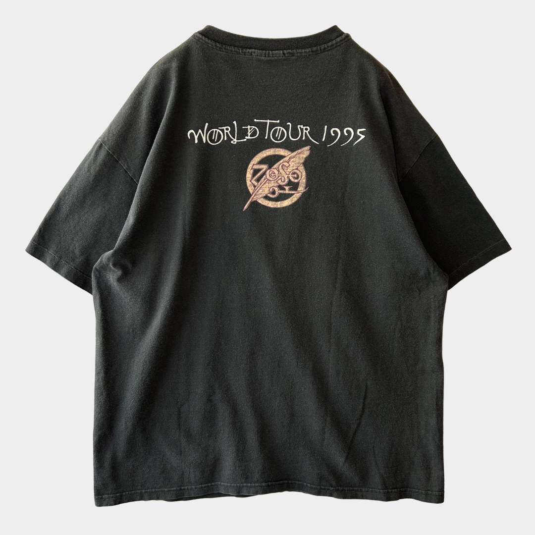 90's ジミー・ペイジ &ロバート・プラント"No Quarter"ワールドツアー95' TシャツA7245T-SO