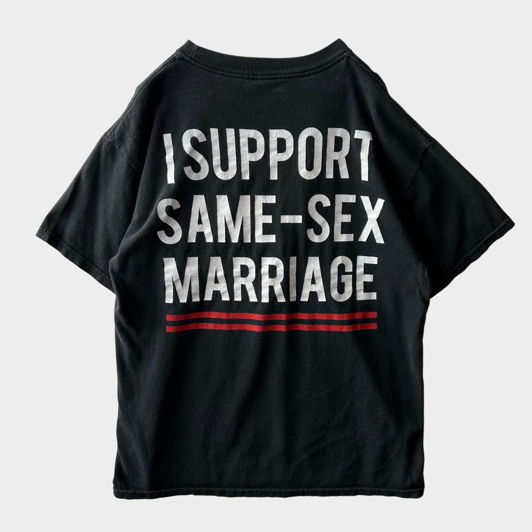 00's AL STYLE HOSTAGE CALM メッセージTシャツ 黒 (L)/B2040T-SO