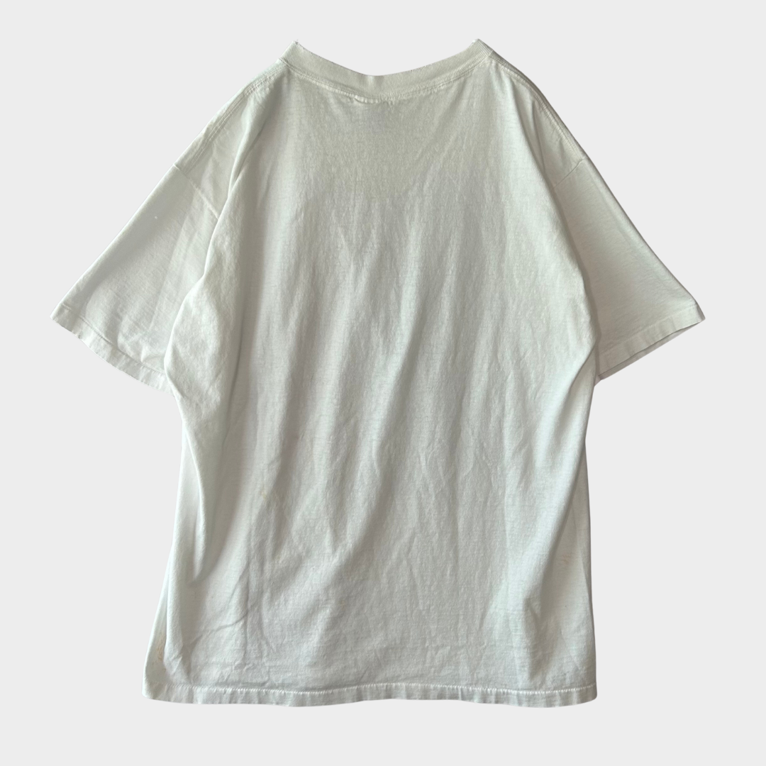 90's All Sport There's Blood In My Alcohol Stream 1994 お酒 Tシャツ 白 (XL)/B2022T-SO