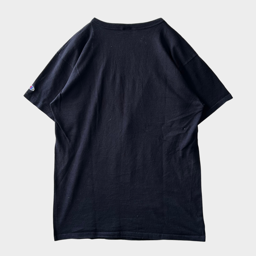 90's Champion UC DAVIS カレッジTシャツ ネイビー (L)/A6932T-SO