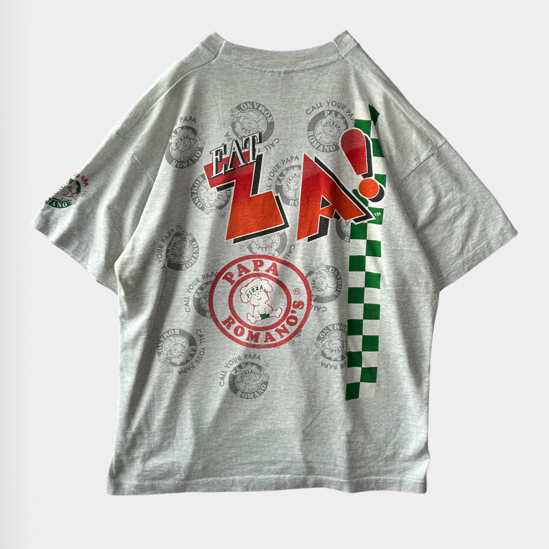 90's PAPA ROMANOS 企業Tシャツ白(XL)/A2967T-SO