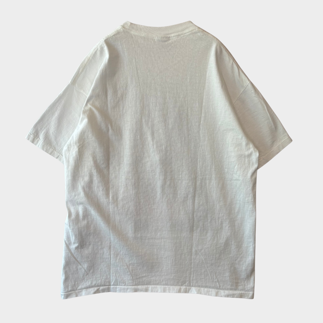 90's anvil GUESS WHO? マペット・ショー ミス・ピギー パロディー Tシャツ 白 (XL)/B2675T-SO