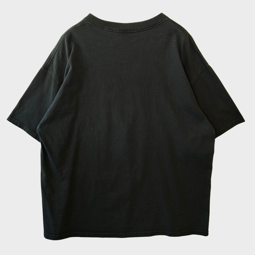 90's DELTA THE SIMPSON 映画”スカーフェイス”パロディー ホマー・シンプソン キャラクターTシャツ 黒 (XL)/B2727T-SO
