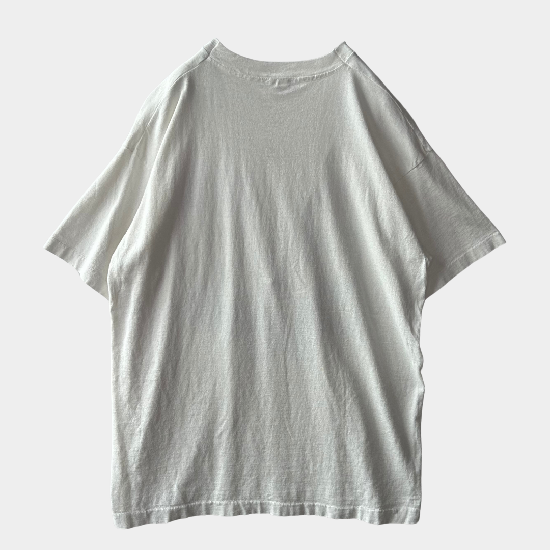 90's Fruit Of The Loom "PEACE" アートTシャツ 白(XL)/B2048T-SO