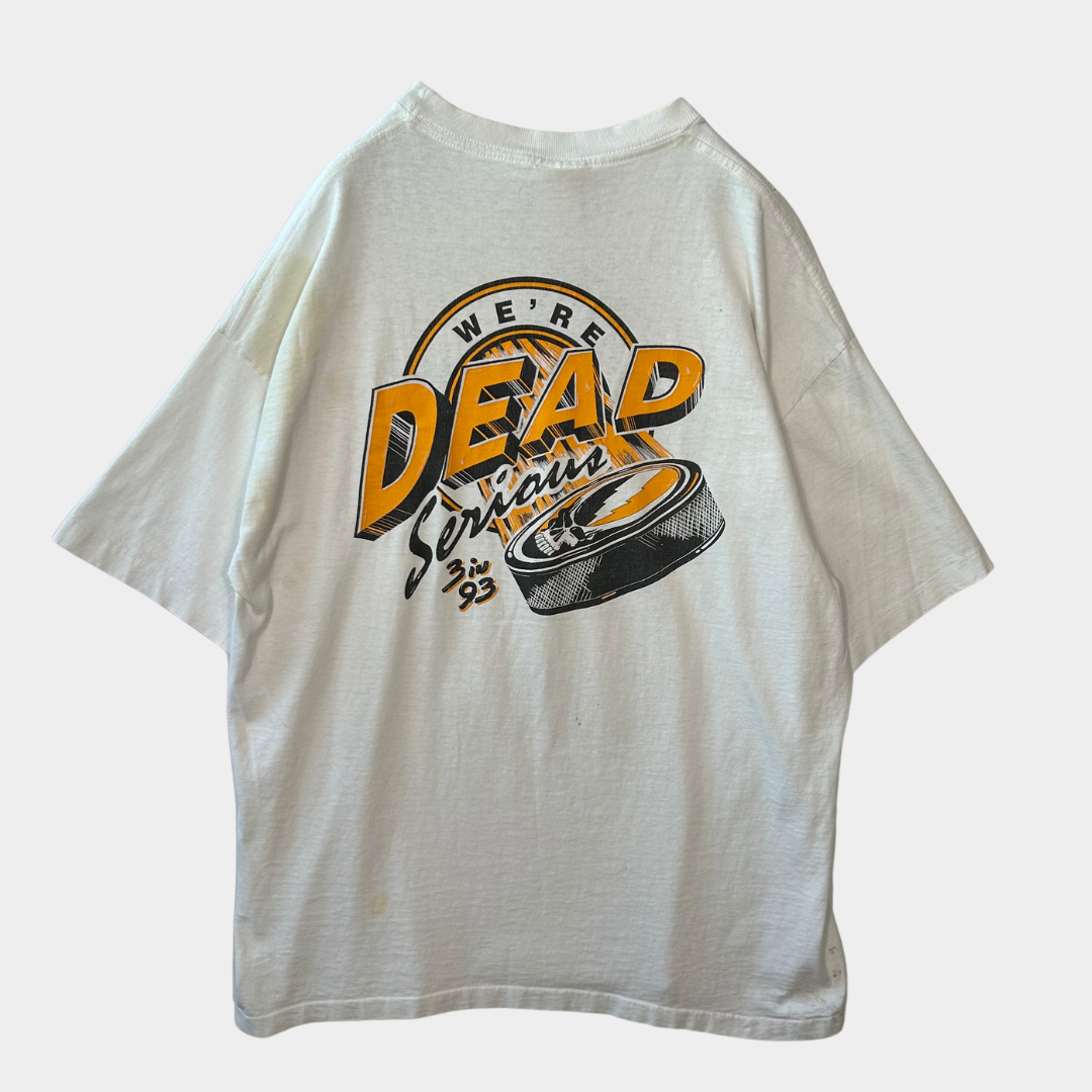 90's SIGNAL SPORT Grateful Dead ARNOLD SLICK Tシャツ デッドスカル 白(サイズ不明)/A6502T-SO