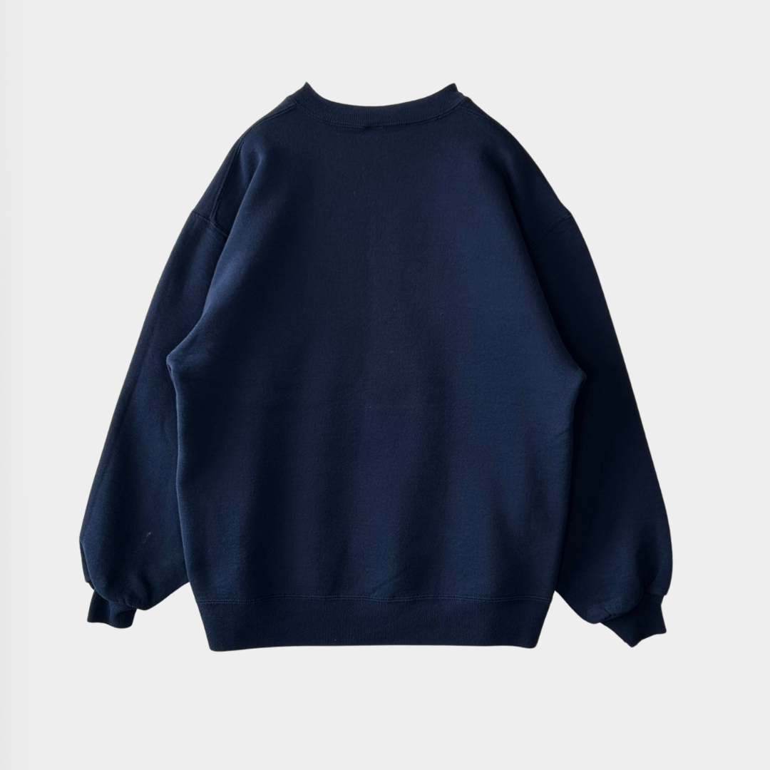 90's RUSSELL ATHLETIC ラッセル Sweat スウェット 紺 (L)/A5231S-SO