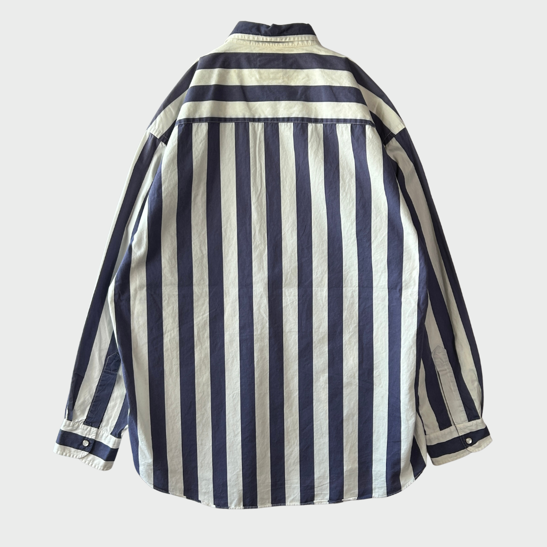 90's GAP ボールドストライプシャツ (L)/B0215SH-SO
