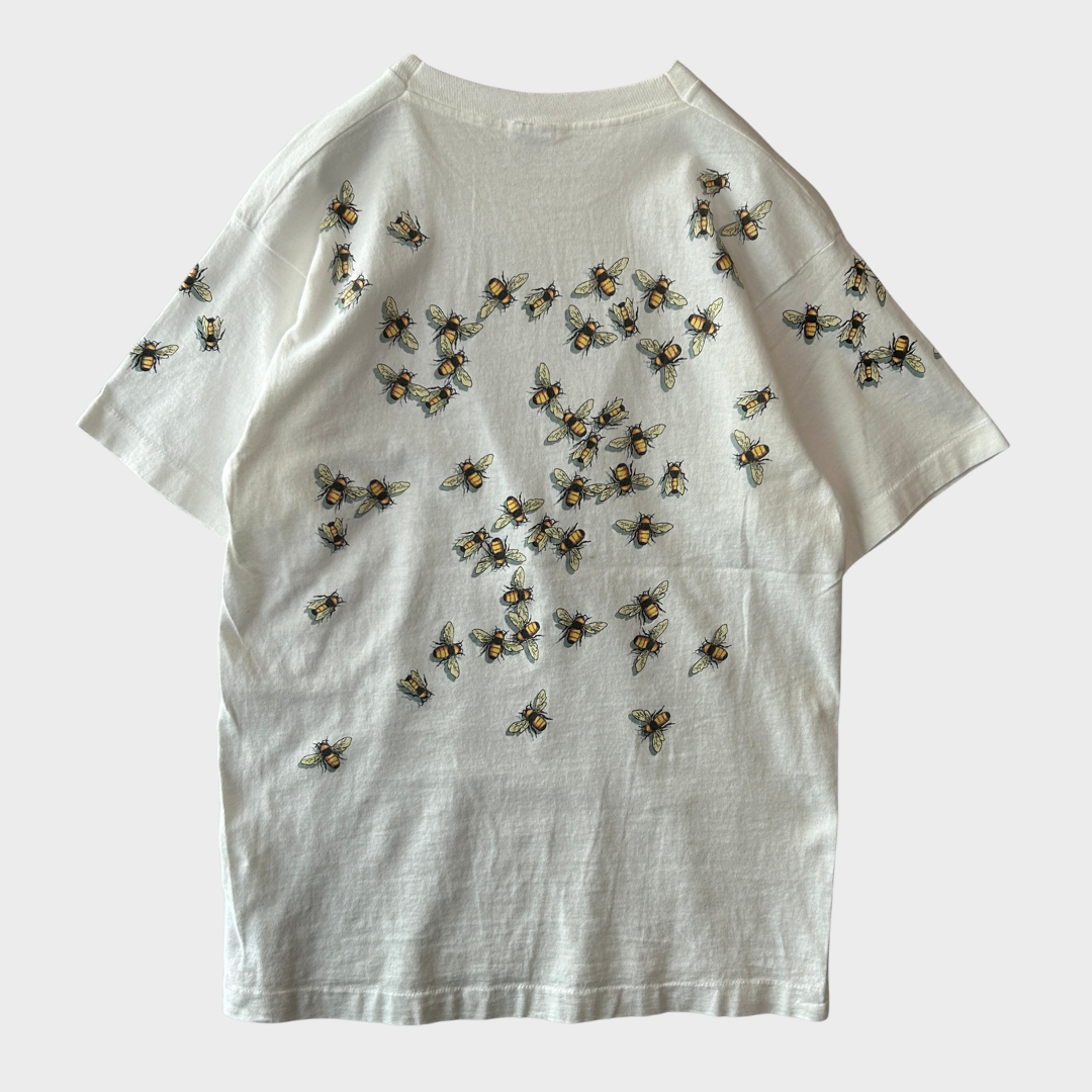 90's Fruit of the loom The Nature Company 昆虫 ハチ Tシャツ 白 (L)/B2581T-SO