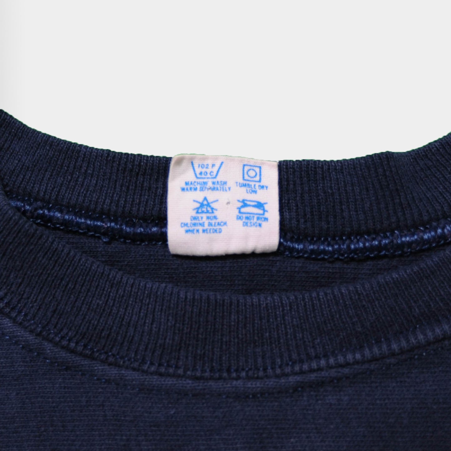 80's Champion NOTRE DAME 92 フットボールTシャツ ネイビー (XL)/A2829T