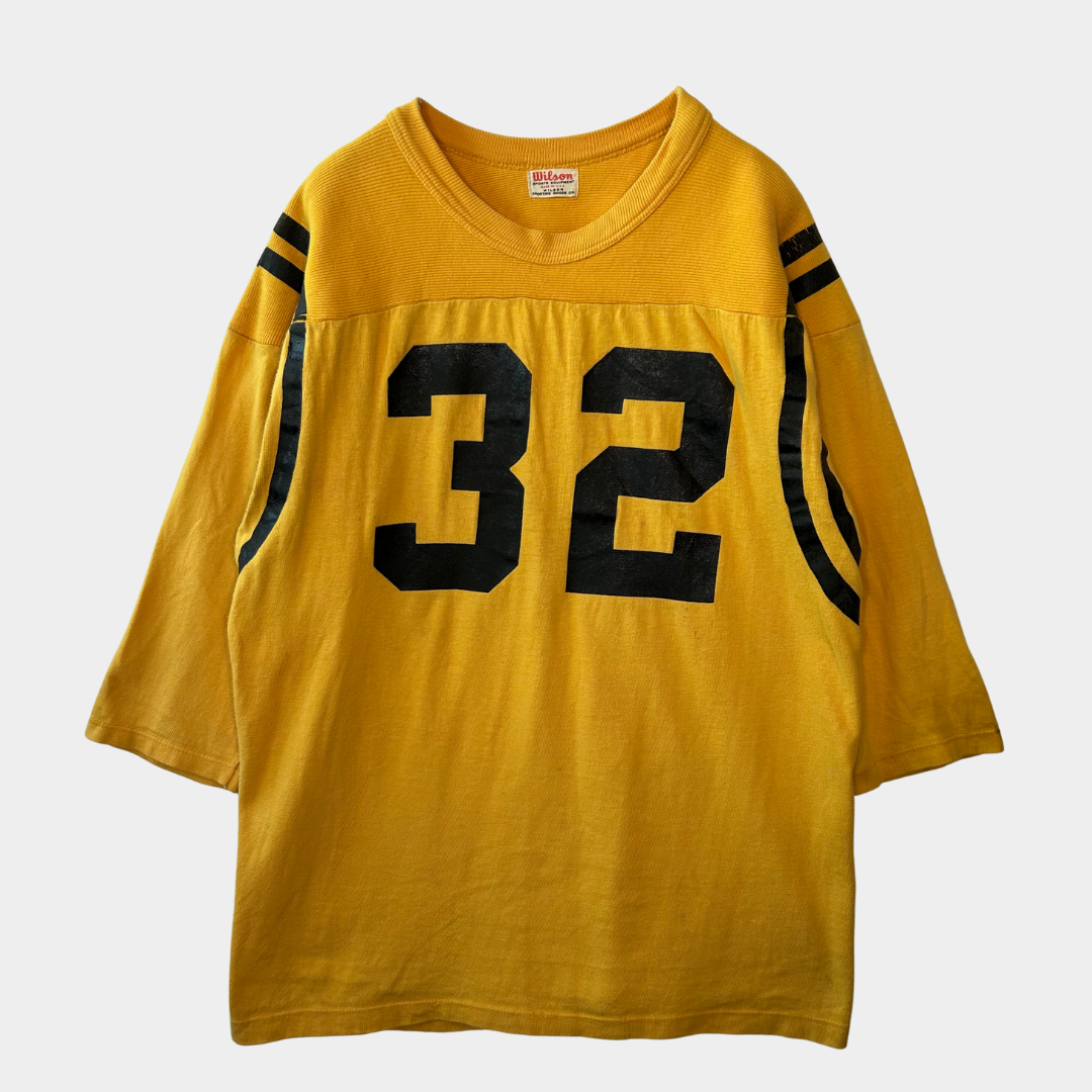 60's Wilson フットボールTシャツ ナンバリング 黄色/A4052T-SO