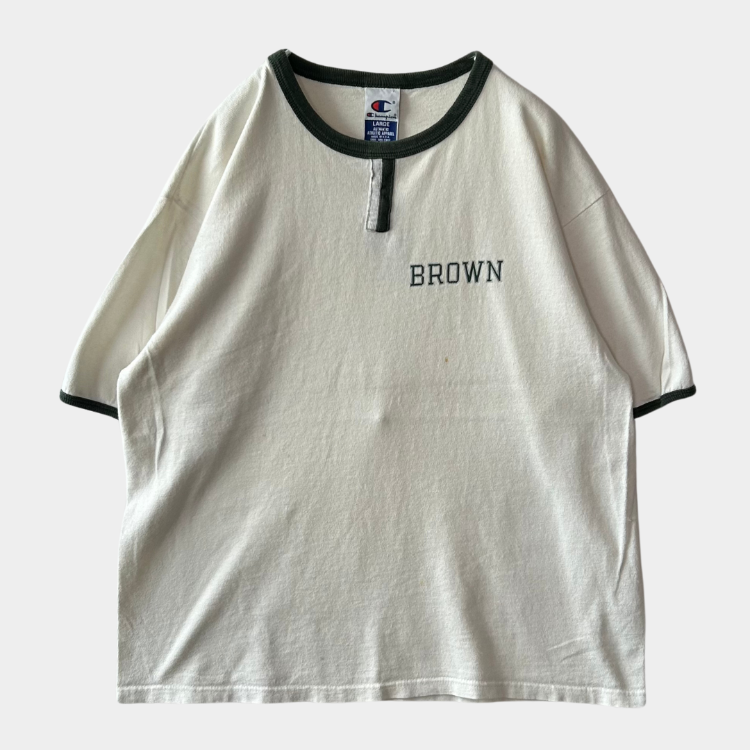 90's champion カレッジ Tシャツ "BROWN" (L)/A6298T-SO