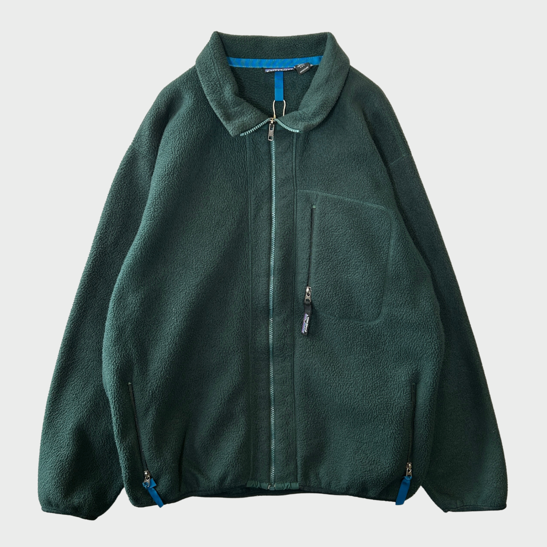 90's Patagonia パタゴニア シンチラジャケット ハンターグリーン USA製(XXL)/A0155O-SO