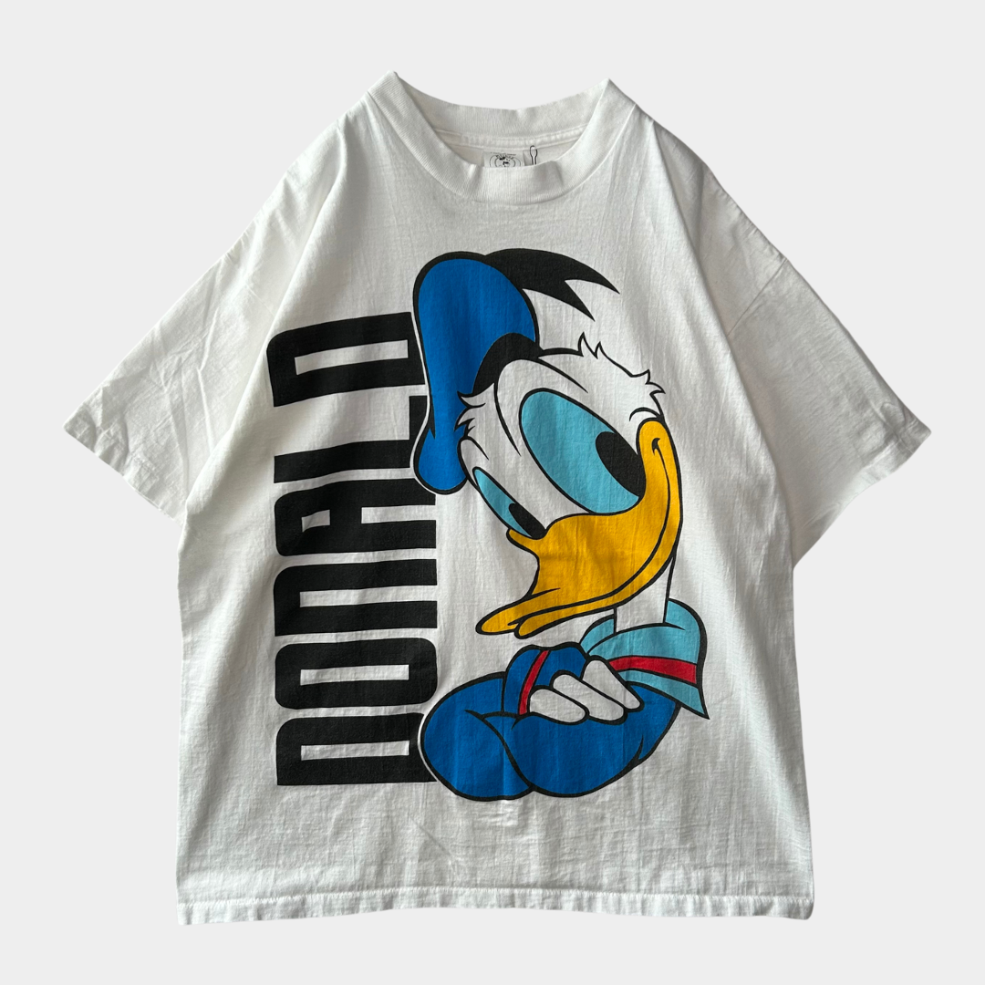 90's Mickey&Co. ドナルドダック プリントTシャツ 白(One Size)/B1966T-SO