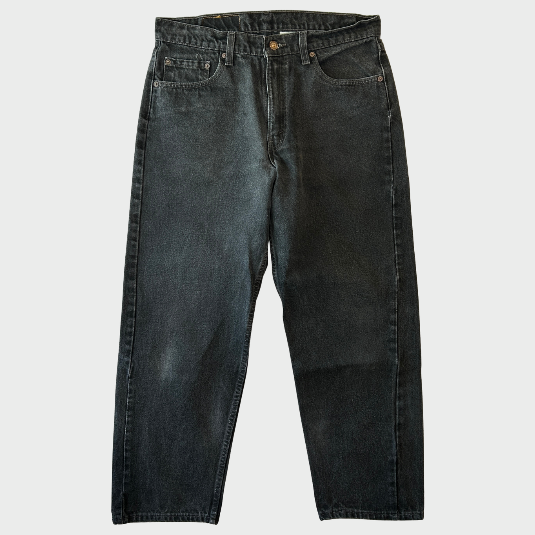 90's Levi's 565 Loose Fit Wide Leg デニムパンツ 黒 (33×30)/B2634P-SO