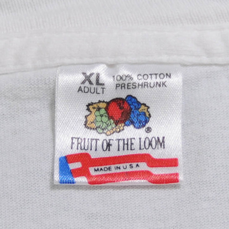 90's FRUIT OF THE LOOM リトルラスカルズ 子犬のピートTシャツ 白 (XL)/A3531T-SO