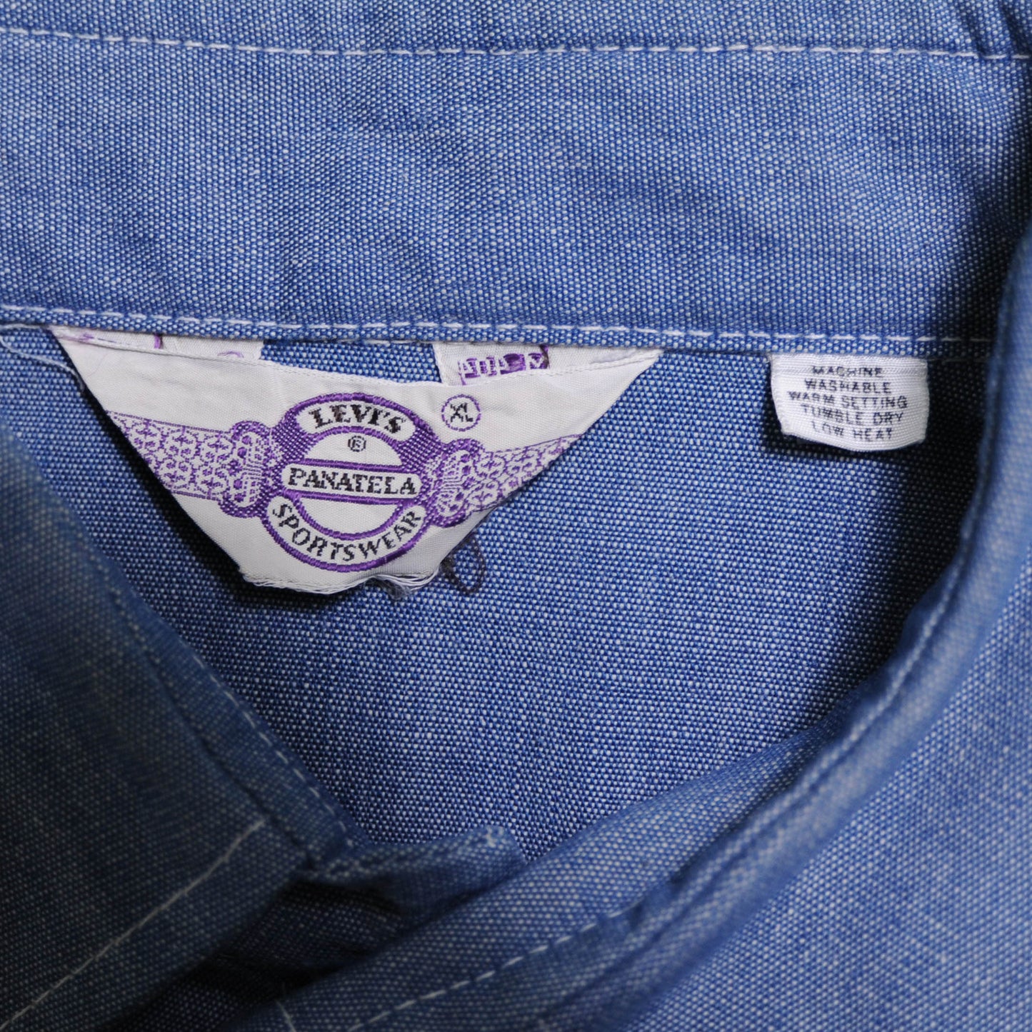 70's LEVI'S Panatela シャンブレーシャツ (XL)/A2369SH