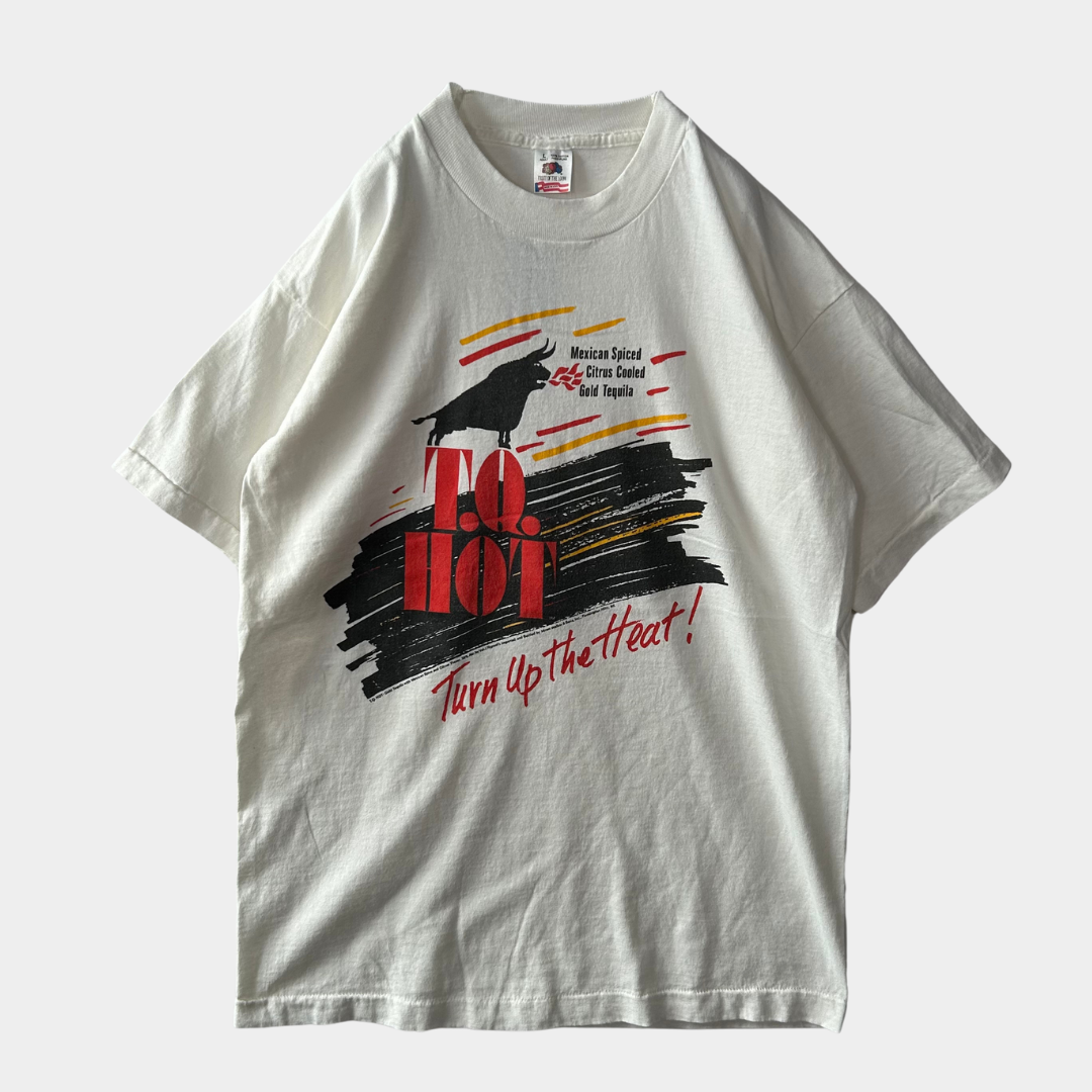 90's FRUIT OF THE LOOM T.Q HOT Tequila テキーラ 企業Tシャツ(L)/A3829T-SO