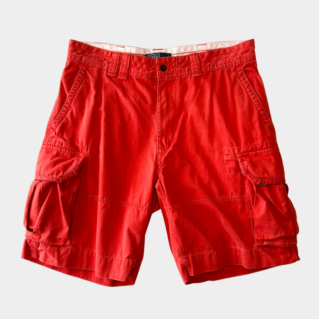Polo ラルフローレン POLO CHINO ミリタリーカーゴショーツ ハーフパンツ 赤(36)/B2295P-SO