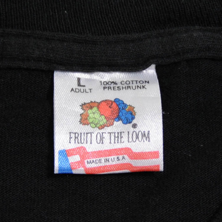 90's the six big FRUIT OF THE LOOM 黒(L)/A2054T-SO