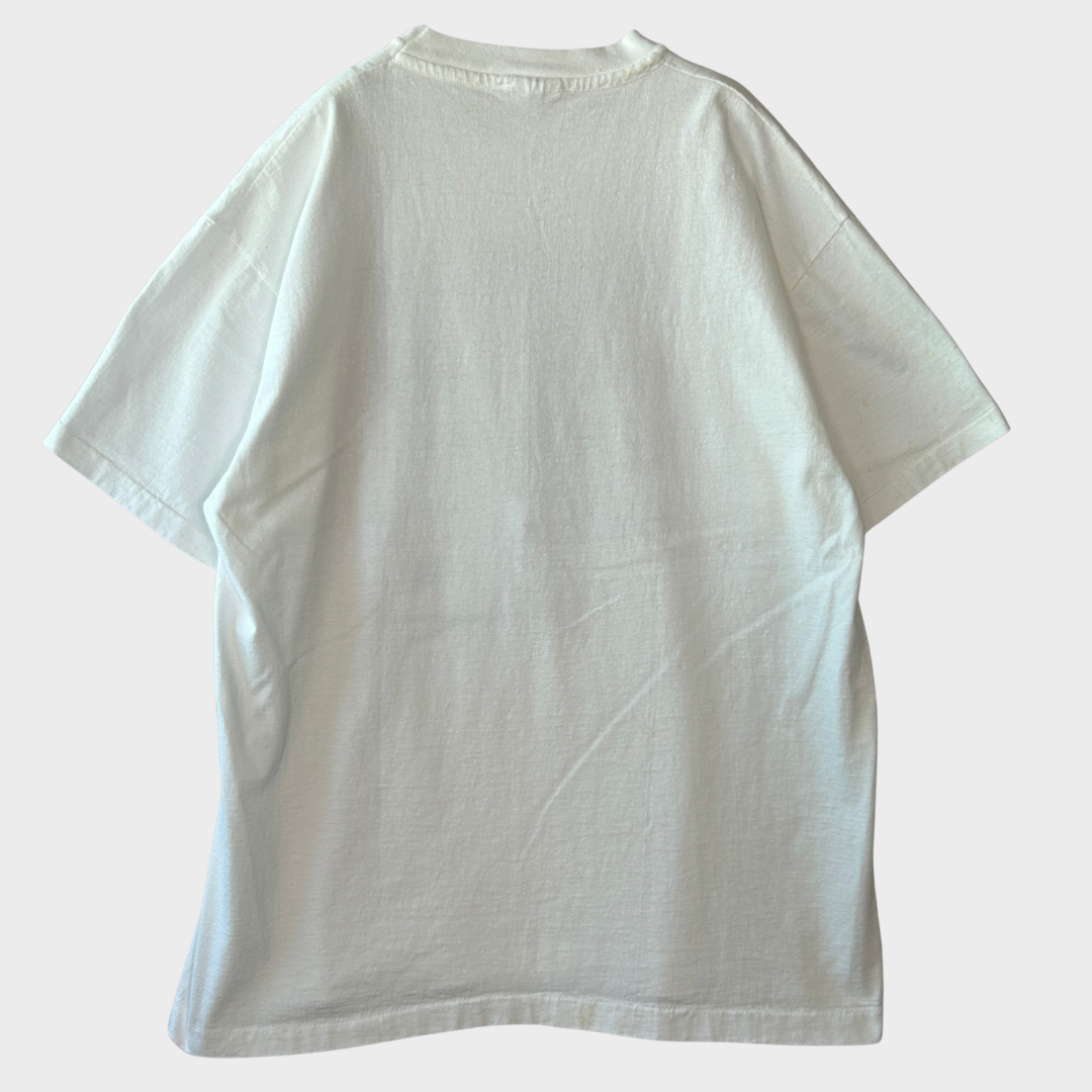 90's anvil Crazy Man アルコールTシャツ シングルステッチ 白 (XL)/B2797T-SO