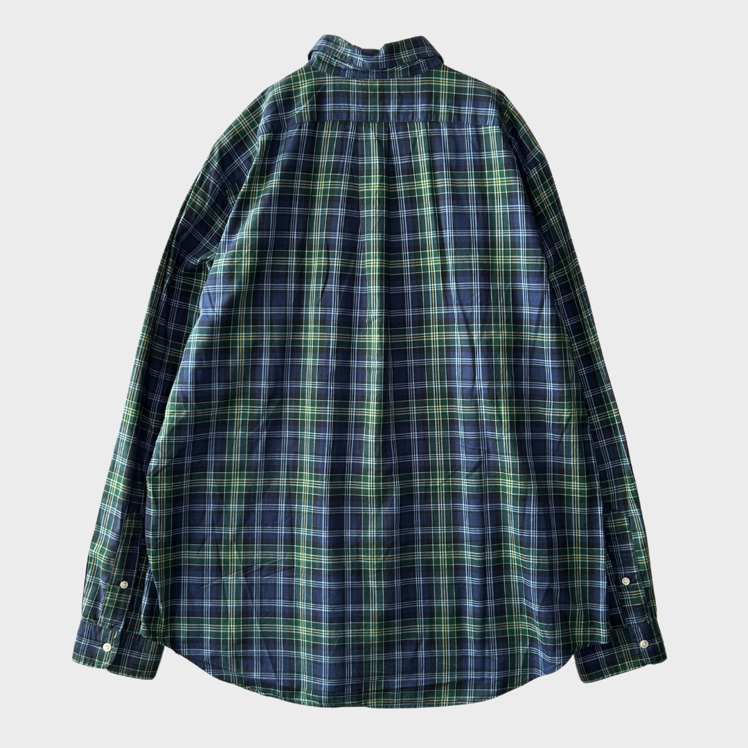 00's Ralph Lauren ラルフローレン チェックシャツ CRASSIC FIT 青緑黄白 (XL)/A2339SH-SO