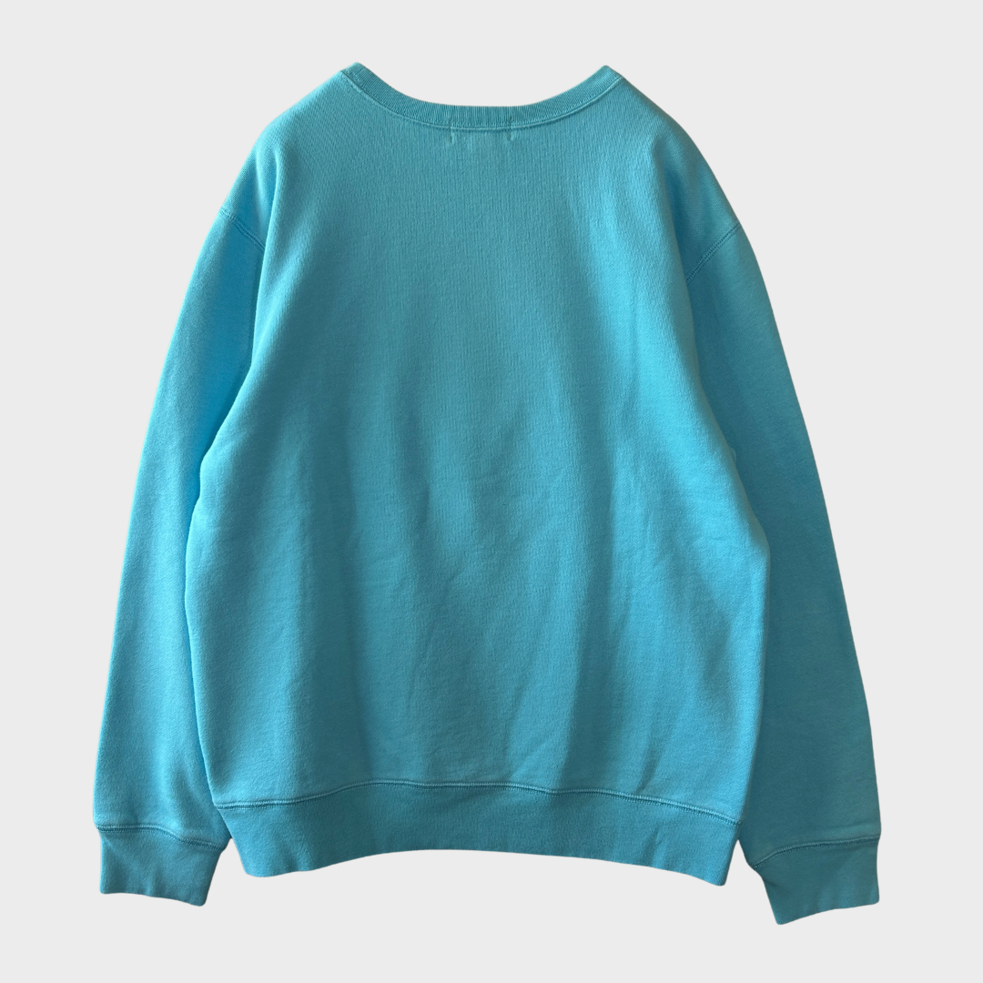 00's Ralph Lauren ラルフローレン ポロベアスウェット 水色 (XL)/B2872S-SO