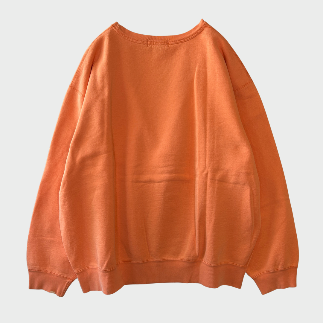 00's Ralph Lauren ポニー刺繍 スウェット オレンジ XXL /B1200S-SO