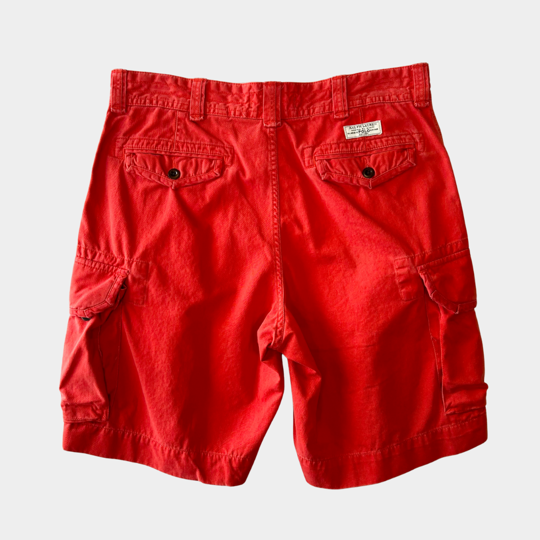 Polo ラルフローレン POLO CHINO ミリタリーカーゴショーツ ハーフパンツ 赤(36)/B2295P-SO