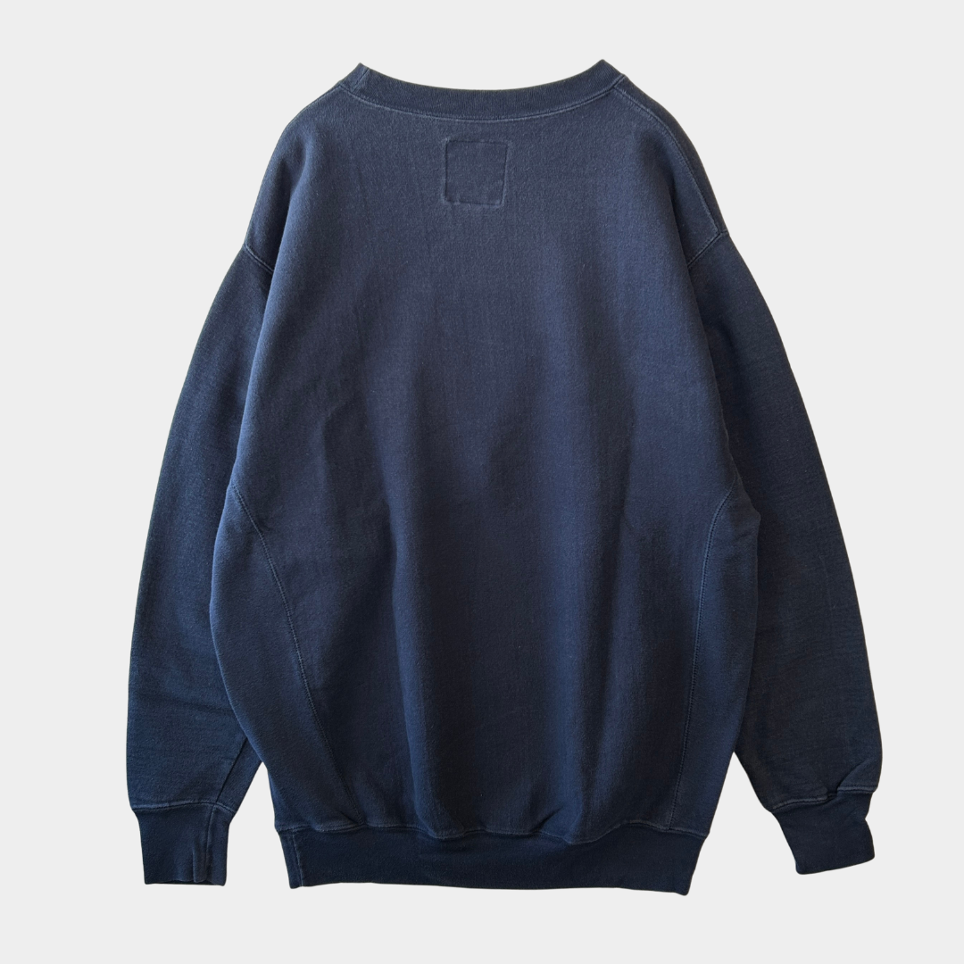 00's STEVE&BARY'S ST.JHON'S 刺繍カレッジスウェット 紺(XL)/B2966S-SO