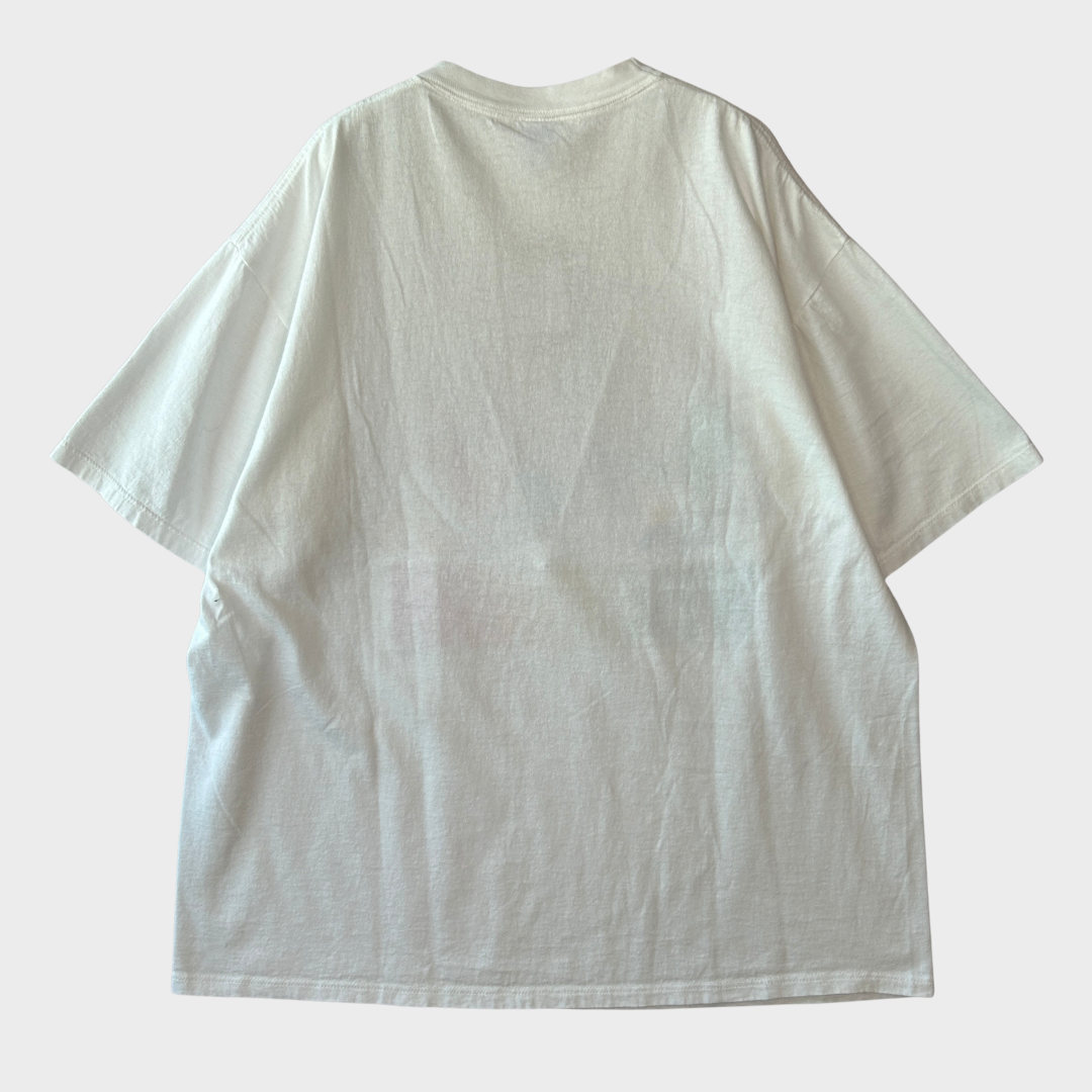 90's Velva Sheen WISCONSIN ミッキーと仲間たち ディズニーTシャツ 白 (XL)/B2191T-SO